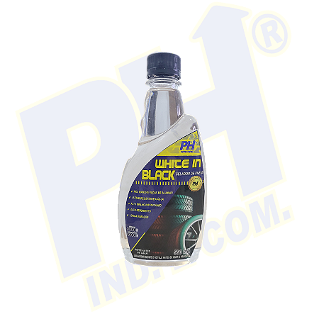 White In Black  - Selante de Pneus - Brilho Duradouro e Proteção Eficaz