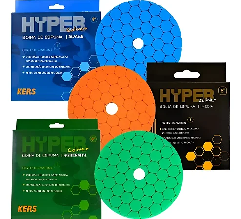 Boina HYPER 6" Kers - Linha de Boinas Exclusivas para Polimento