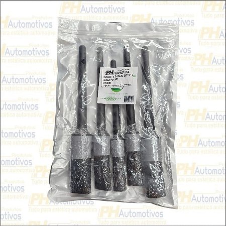 Kit 5 Pincéis Automotivos Uso Externo
