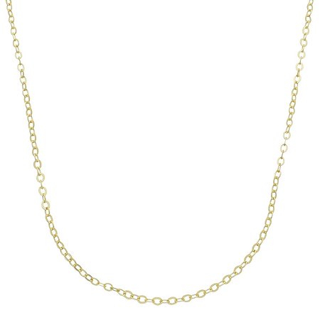 Corrente de Elos Cadeado 50cm Banhado a Ouro (XGLVO-0185-50)