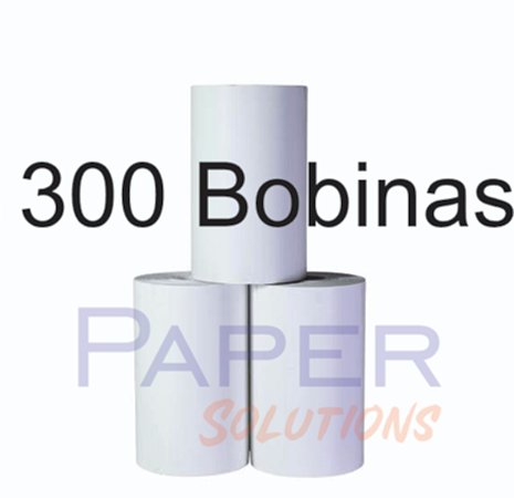 Bobina Térmica 80x30 P/ impressoras fiscais e PDV - 10 Caixas com 30 unidades.