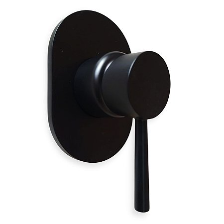 Acabamento Misturador De Chuveiro Kromma para Docol Base - KR707 Black