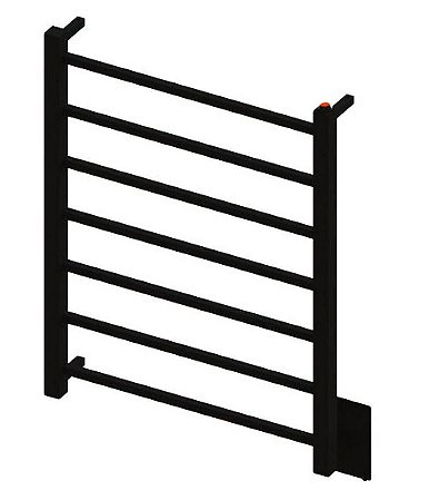 Toalheiro Térmico Fio Oculto Grande Quada Bivolt Premium Preto Brilhante