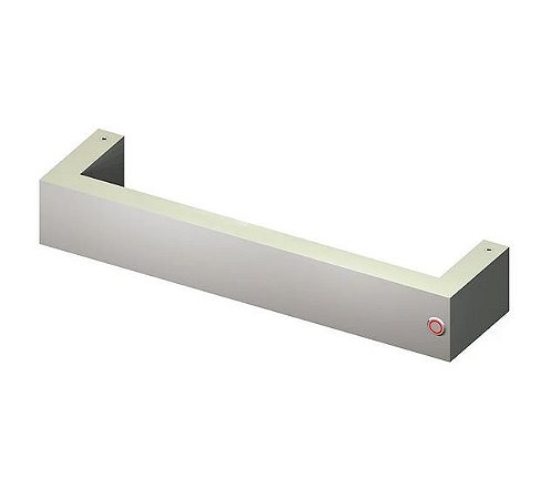 Toalheiro Térmico Pequeno Fio Oculto Jade Horizontal  - Cromado