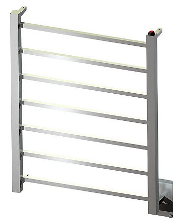 Toalheiro Termico Fio Oculto Grande Quada Bivolt Premium - Inox Polido