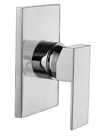 Acabamento Monocomando Chuveiro, Banheira e Ducha Higiênica Square Rubinettos - Cromado