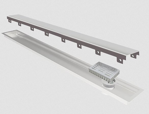 Ralo Linear Elleve Multimaster 80cm - Tampa Inox