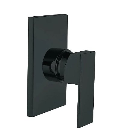 Acabamento Misturador Monocomando Ducha Higiênica Square Rubinettos - Preto Fosco