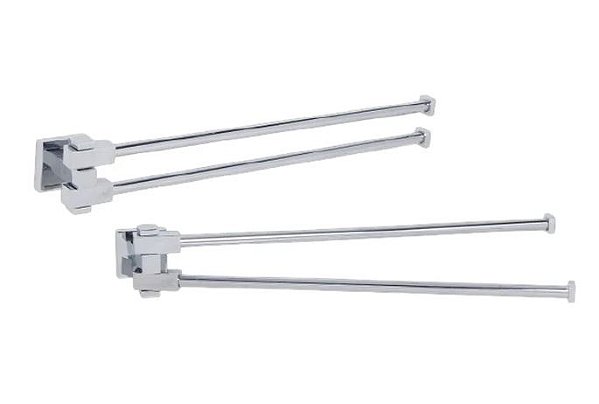 Porta Toalhas Bi Articulado Elegance Reflexos - Cromado