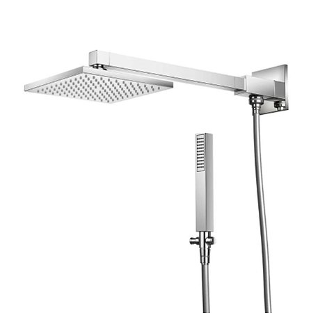 Chuveiro Parede Square com desviador Docol - Cromado