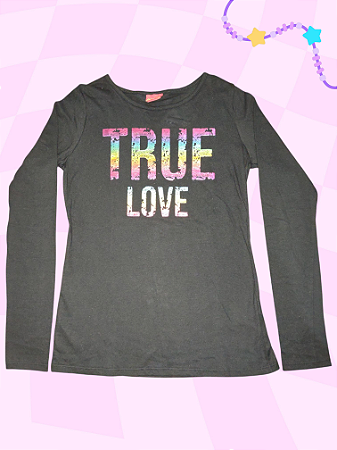 Blusa juvenil meia estação manga longa - Tamanho 16