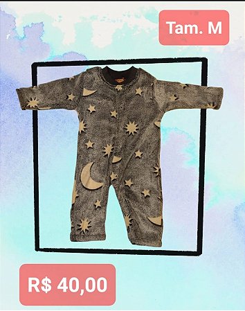 Macacão Infantil Manga Longa - Tamanho M