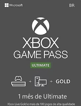 Xbox Game Pass Ultimate 1 Mês - Xbox One / Series X|S