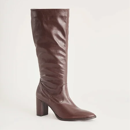 BOTA LONGA COURO