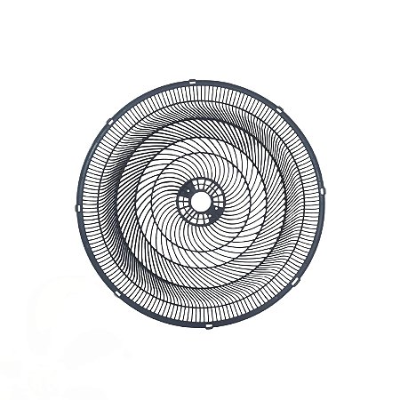 Grade Traseira De Plástico P/ Ventilador Ventisol Turbo 50cm