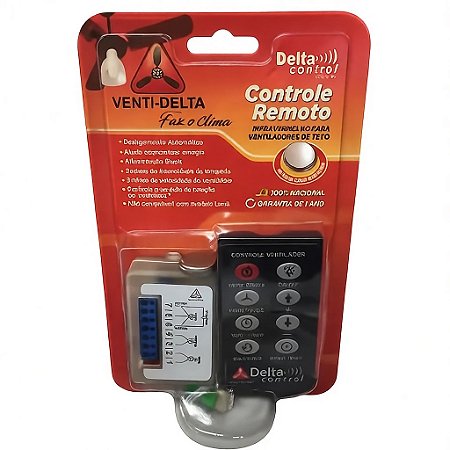 Controle Remoto Para Ventilador De Teto Venti-Delta Bivolt
