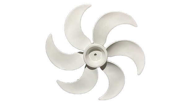 Hélice 6 Pás Para Ventilador Dômina 50cm Furo 12mm Branco