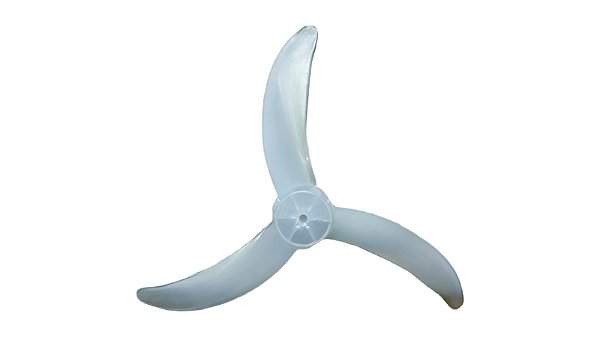 Hélice 3 Pás P/ Ventilador Oscilante Tron 60cm Slim Natural