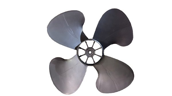 Hélice 4 Pás Ventilador Loren Sid Turbo 50cm M1 Eixo 10mm