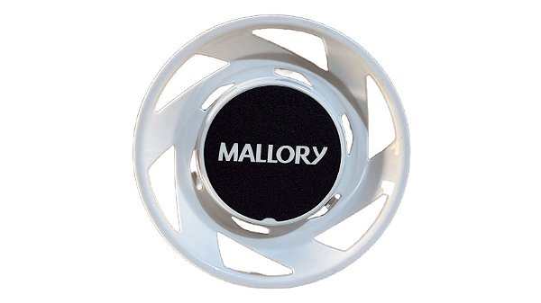 Logotipo Emblema Da Grade Frontal Ventilador Mallory Branco