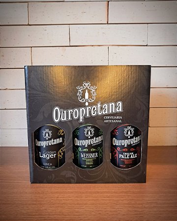 KIT OUROPRETANA 3 CERVEJAS