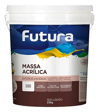 Futura Massa Acrílica 25Kg Balde