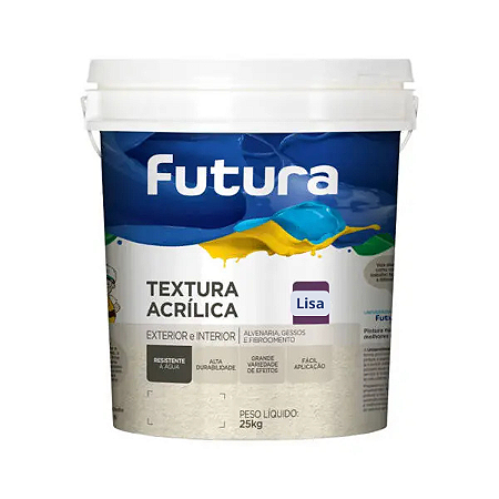 Futura Textura Lisa Branca 25kg Balde