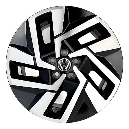 Roda VW Nova T-cross S56 Aro 16 5x100 Preto Diamantado
