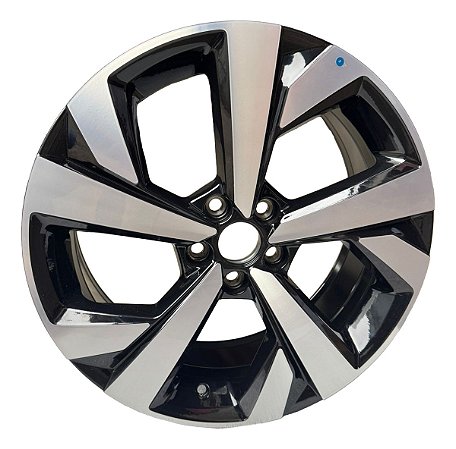 Roda Nivus Highline 2025 Aro 17 Original Volkswagen 5x100 Preto Diamantado