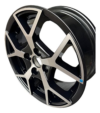 Roda Original Renault Sandero Logan Aro 15 Diamantada 4x100 Preto Diamantado