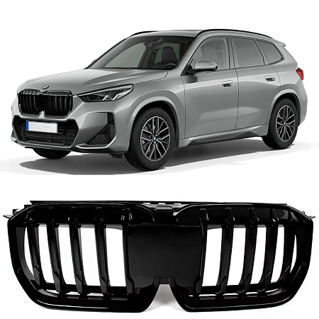 Grade Parachoque Dianteira Bmw X1 U11 2023 2025 Black Piano