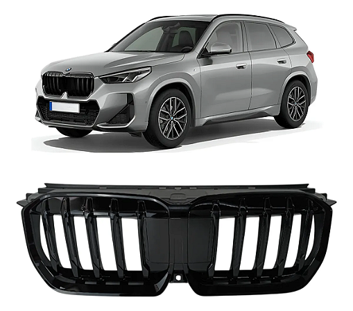 Grade Parachoque Dianteira Bmw X1 U11 2023 2024 2025 Black Piano