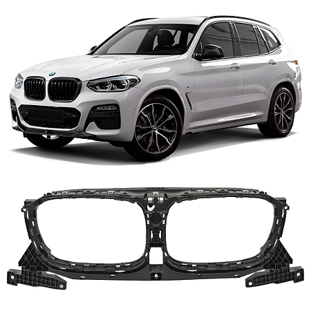 Suporte Aplique Grade Dianteira Para Bmw X3 X4 2018 2019