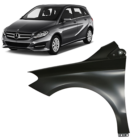 PARALAMA DIANTEIRO ESQUERDO MERCEDES B200 2012 2018 ALUMINIO