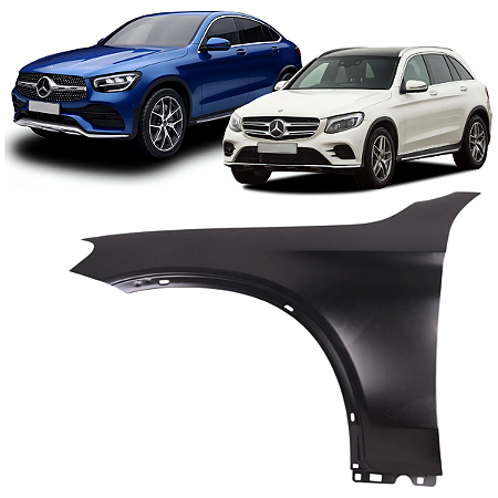 PARALAMA DIANTEIRO MERCEDES GLC250 GLC300 2020 2024 ALUMINIO