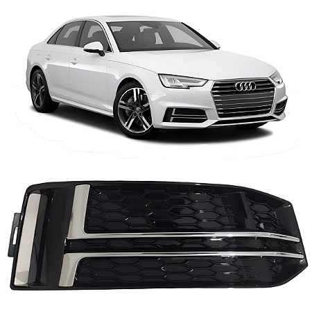 Grade Moldura Farol Milha Audi A4 S Line 2017 2018 Direito