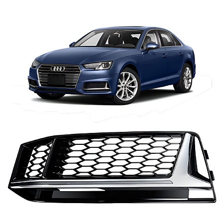 Grade Moldura Farol Milha Audi A4 S Line 2016 2018 Motorista