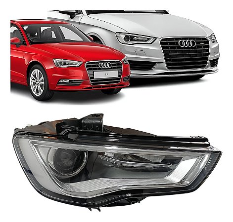 Farol Dianteiro Direito Audi A3 2013 2014 15 2016 Novo Xenon
