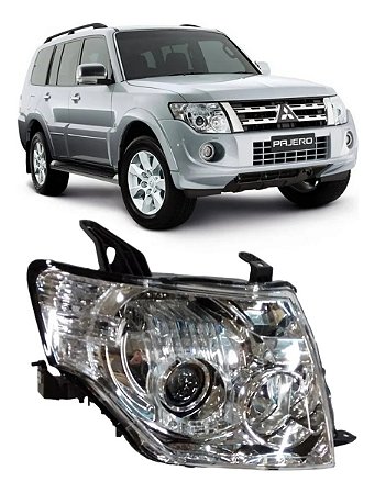 Farol Pajero Full 2008 2009 2010 2011 2012 2013 Para Xenon Direito Passageiro