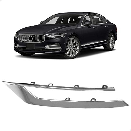 FRISO ACABAMENTO GRADE MILHA VOLVO S90 2017 2021 MOTORISTA