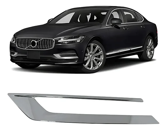 FRISO ACABAMENTO GRADE MILHA VOLVO S90 2017 2021 MOTORISTA