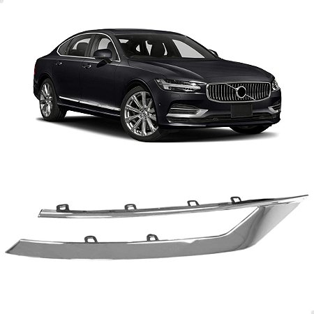 Friso Acabamento Grade Milha Volvo S90 2017 19 2021 Direito