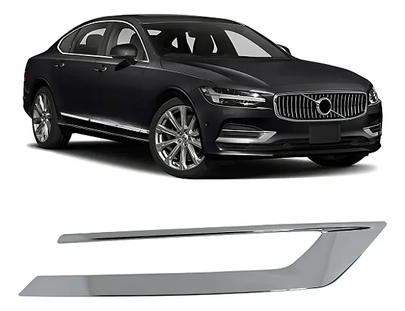 Friso Acabamento Grade Milha Volvo S90 2017 19 2021 Direito