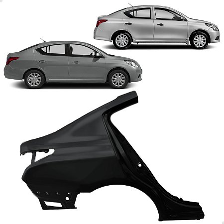 RETALHO FOLHA LATERAL PASSAGEIRO NISSAN VERSA 2012 2016 2021
