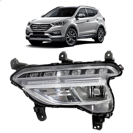 FAROL MILHA DIANTEIRO SANTA FÉ 2016 2017 2018 MOTORISTA NOVO