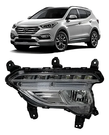 FAROL MILHA DIANTEIRO SANTA FÉ 2016 2017 2018 MOTORISTA NOVO