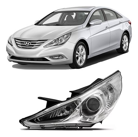 Farol Dianteiro Sonata 2010 2011 2012 13 2014 Lado Motorista
