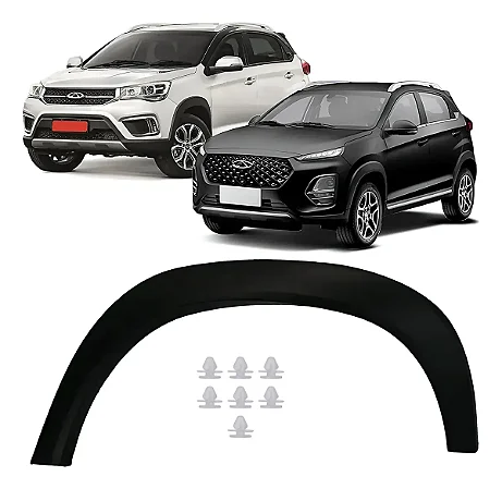 ALARGADOR FRISO PARALAMA CHERY TIGGO 2 3X 2018 2023 Esquerdo
