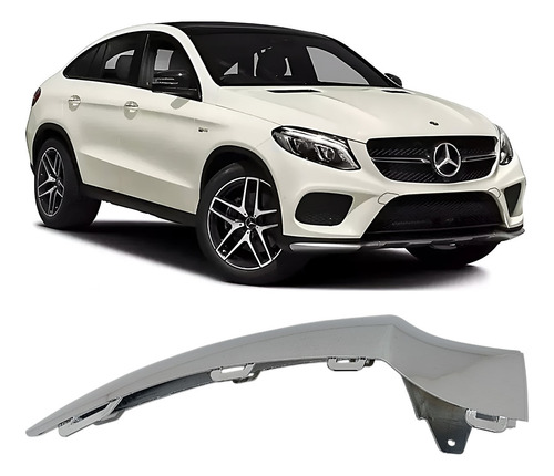 Friso Parachoque D Mercedes Gle350 Gle400 Cromado Direito