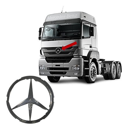Suporte Emblema Grade Dianteira Mb Axor 2012 2013 2014 2016